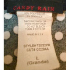 Candy Rain Tops - Candy Rain Black and white polka dot blouse Candy Rain Tops - Candy Rain Black and white polka dot blouse